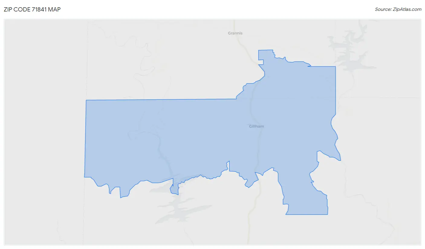 Zip Code 71841 Map