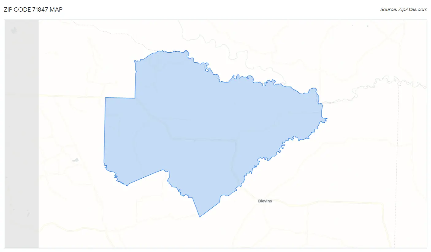 Zip Code 71847 Map