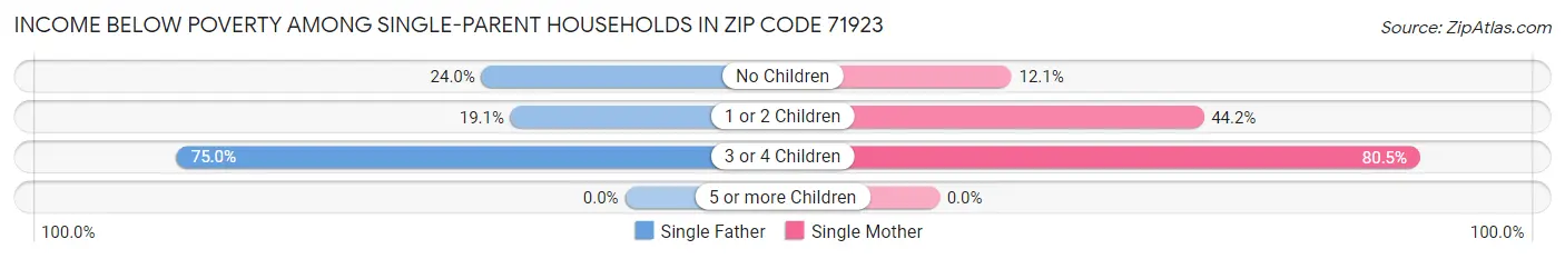 Income Below Poverty Among Single-Parent Households in Zip Code 71923