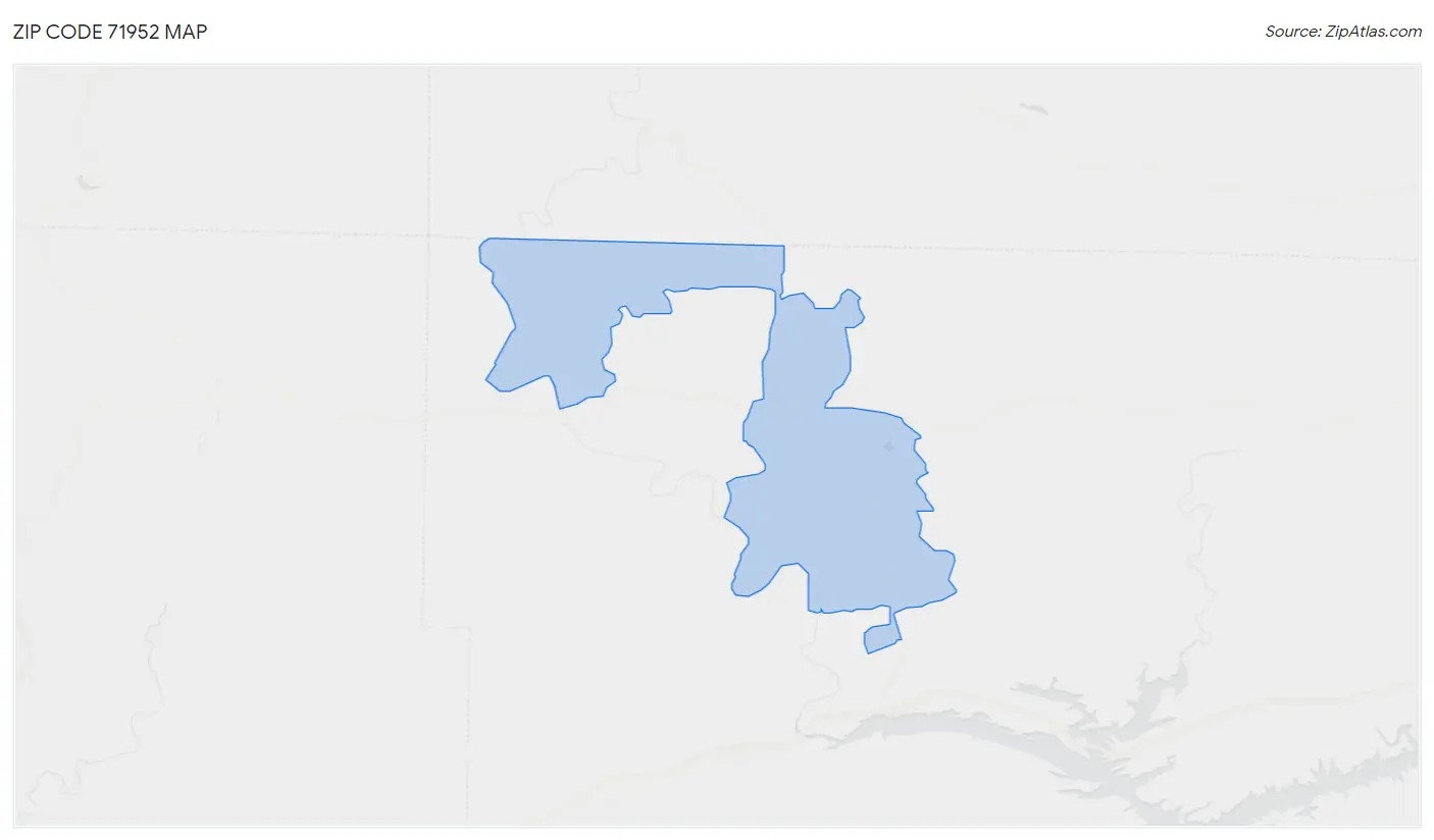 Zip Code 71952 Map