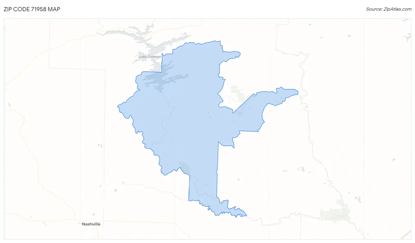 Zip Code 71958 Map