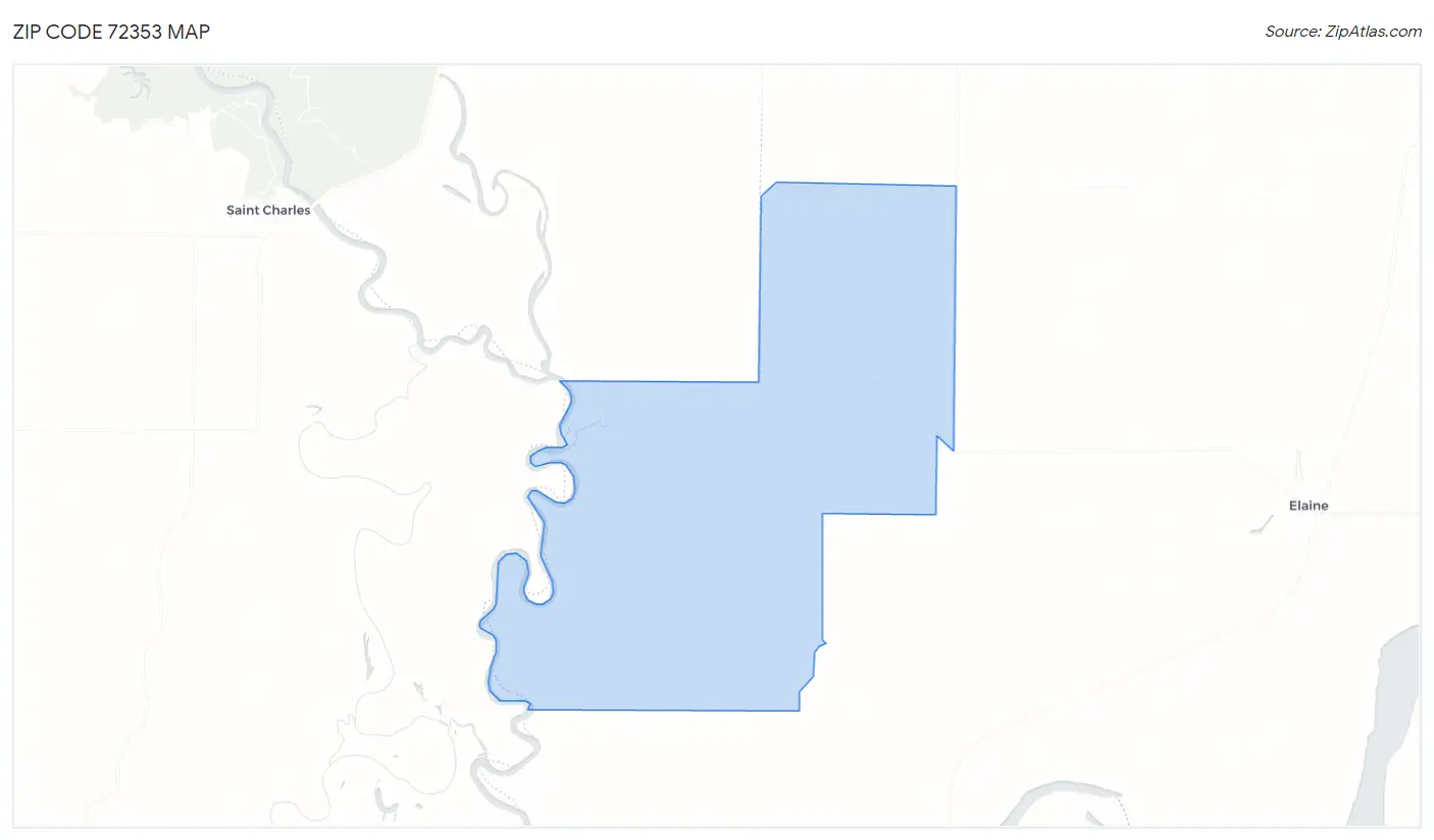 Zip Code 72353 Map