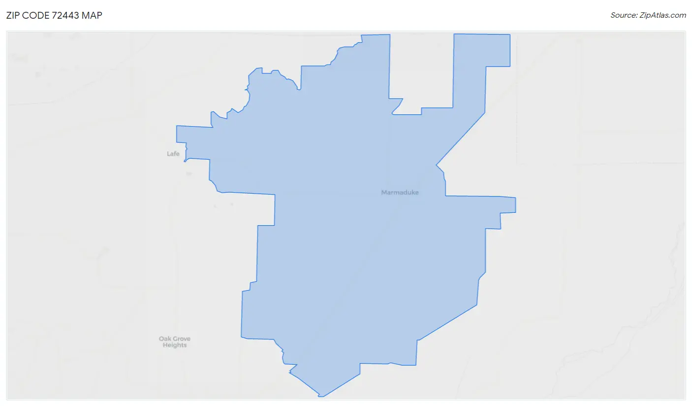 Zip Code 72443 Map