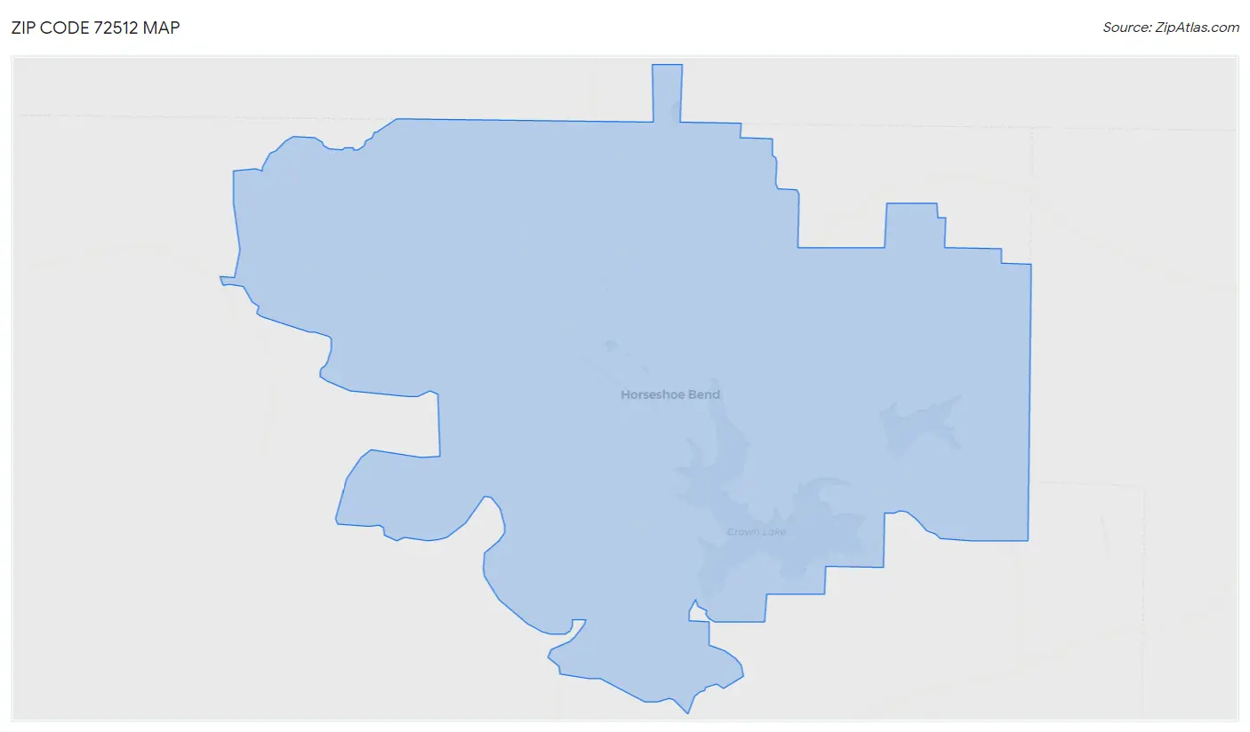 Zip Code 72512 Map