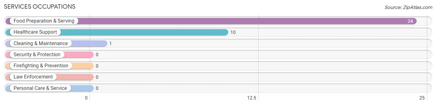 Services Occupations in Zip Code 72536