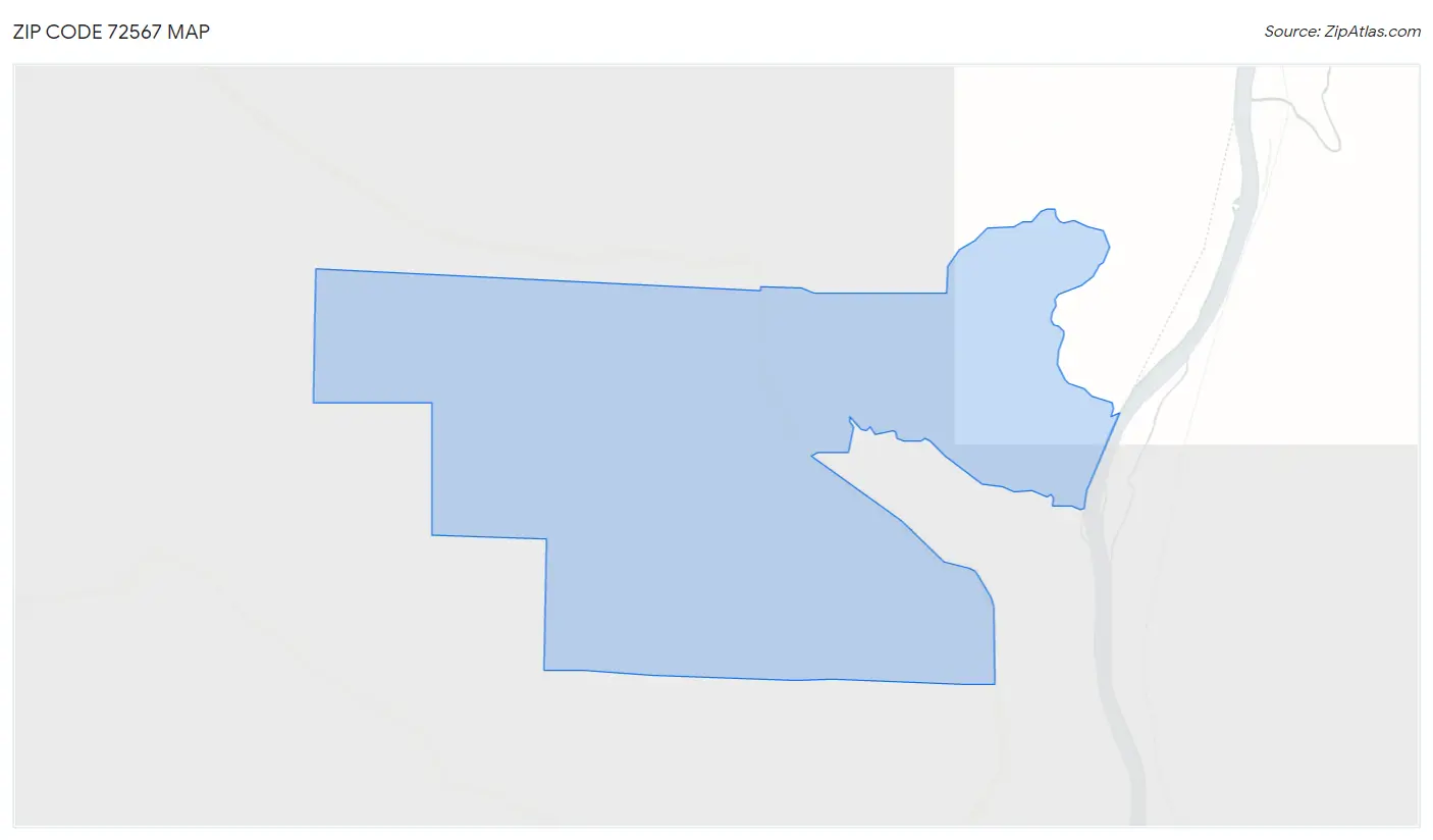 Zip Code 72567 Map