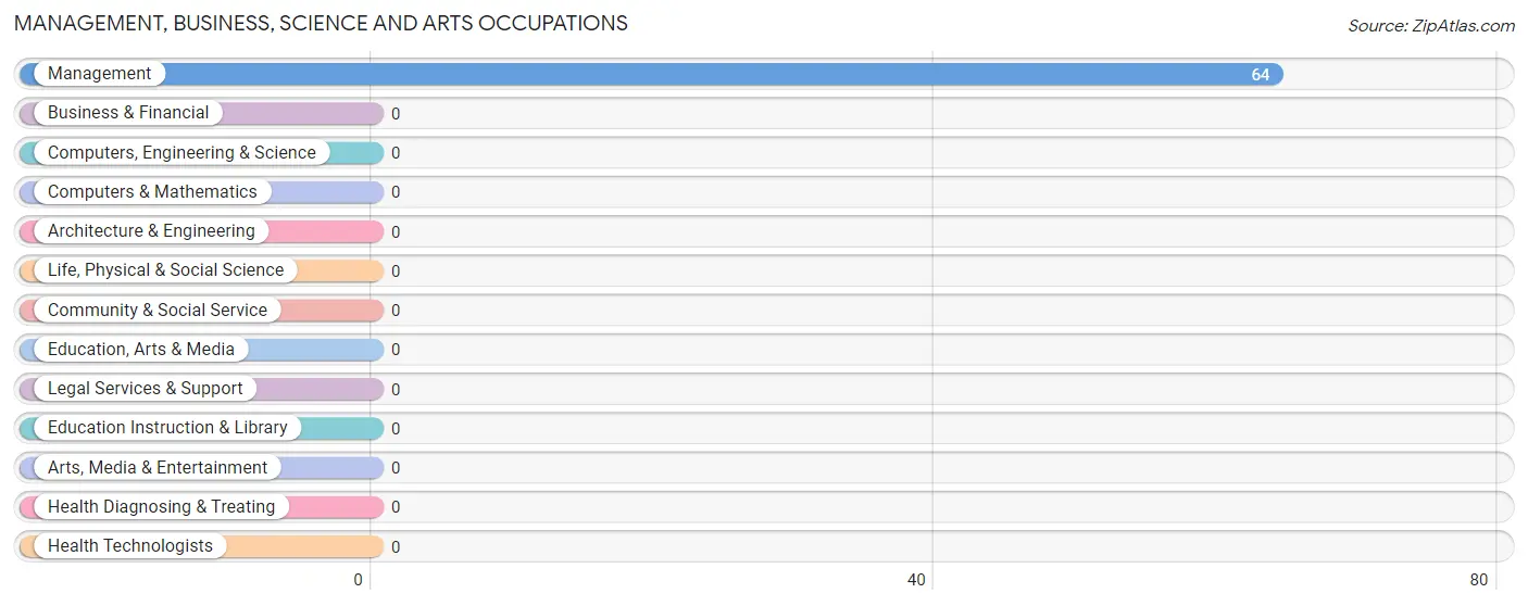 Management, Business, Science and Arts Occupations in Zip Code 72617