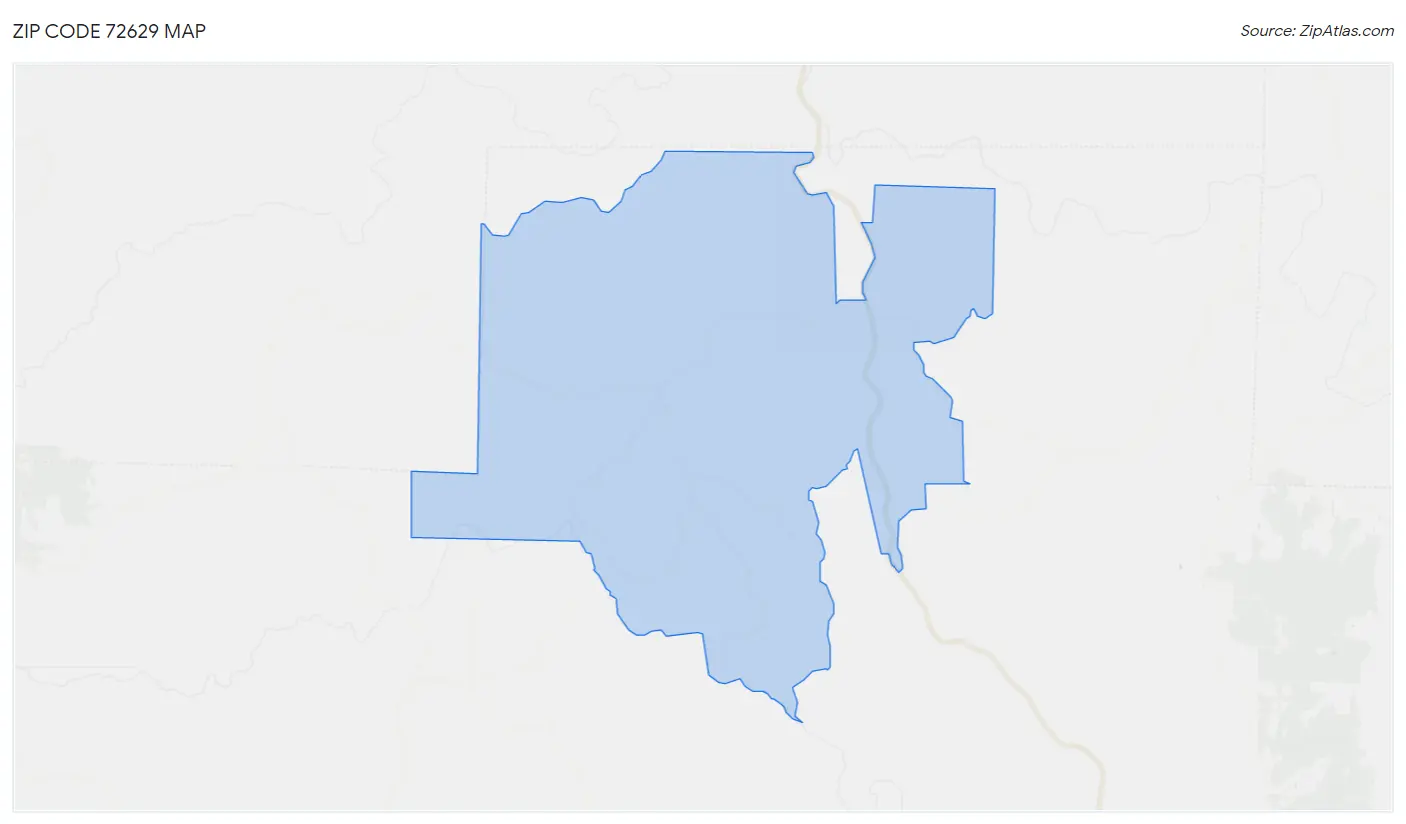 Zip Code 72629 Map