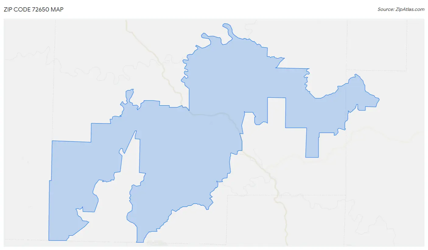 Zip Code 72650 Map