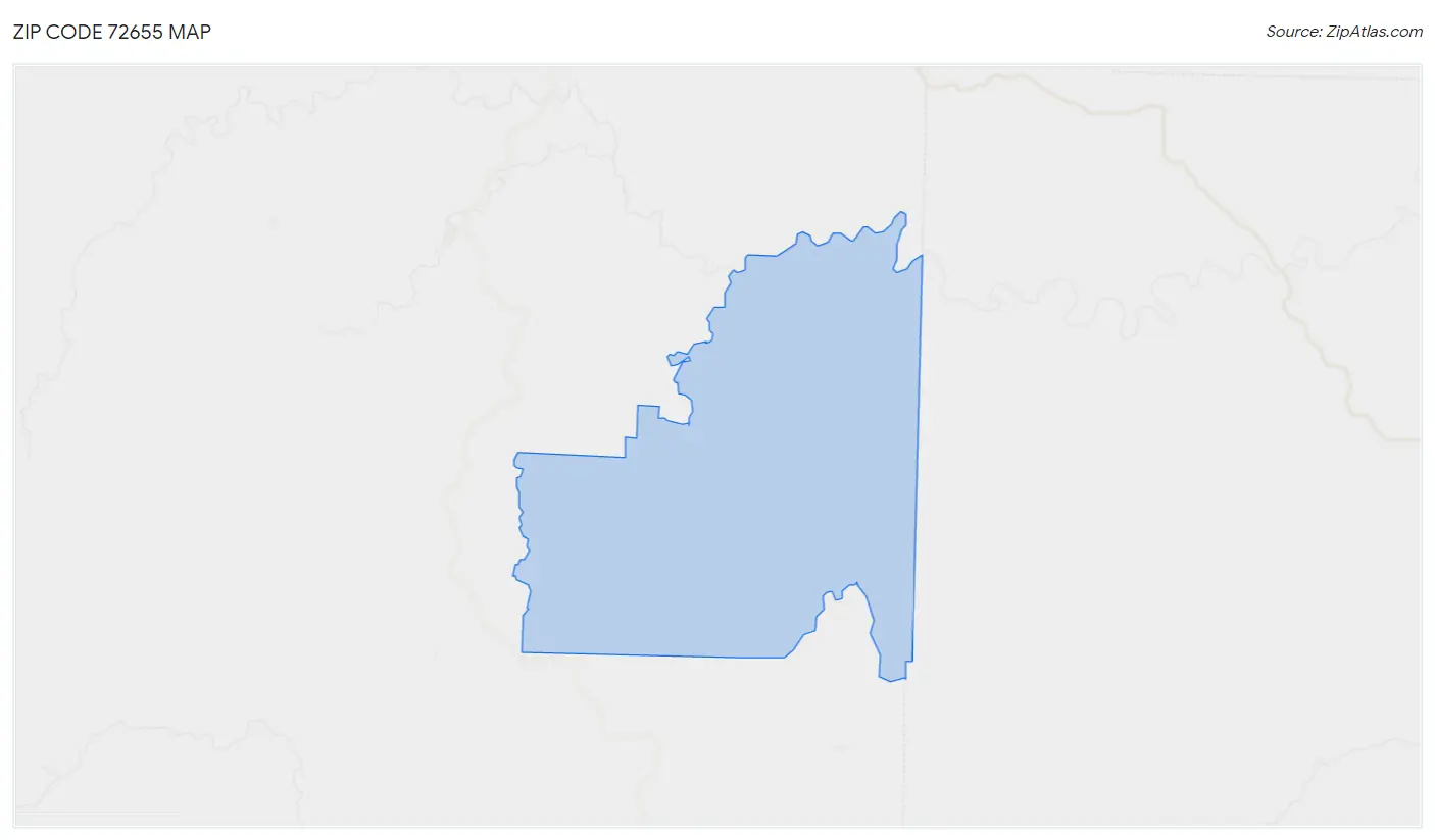 Zip Code 72655 Map