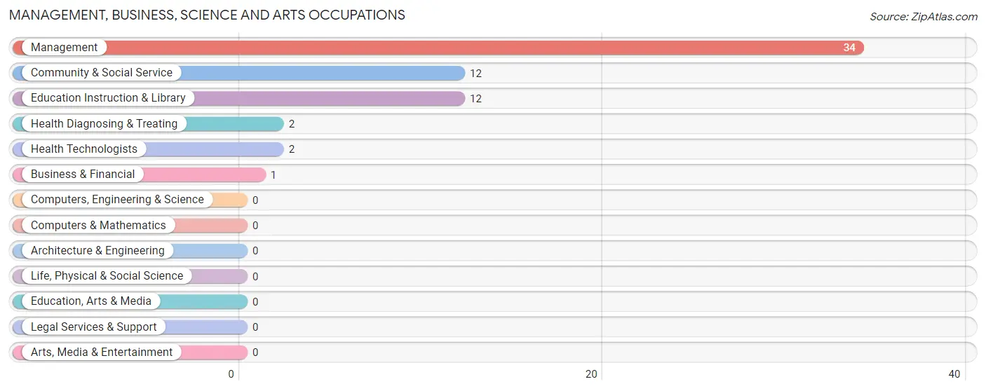 Management, Business, Science and Arts Occupations in Zip Code 72660