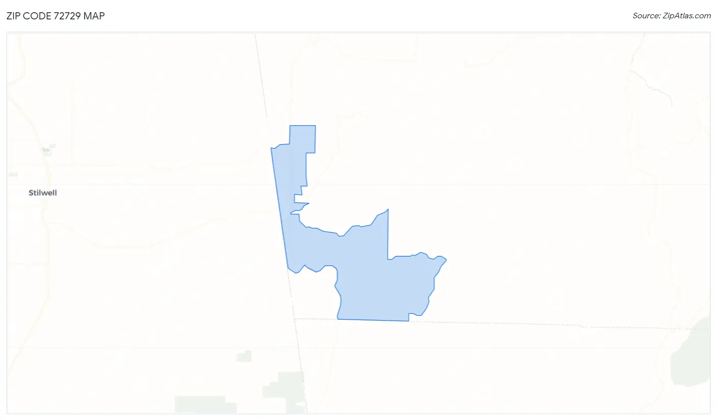 Zip Code 72729 Map