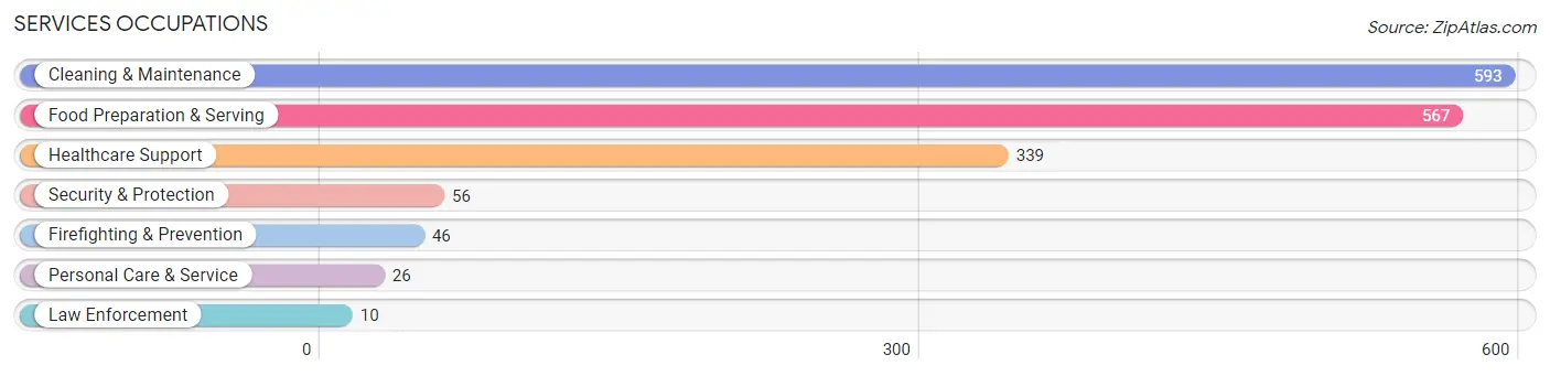 Services Occupations in Zip Code 72904