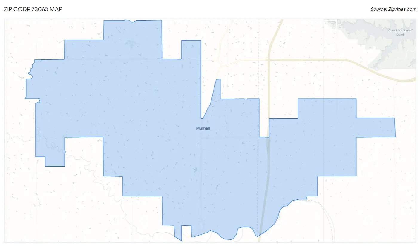 Zip Code 73063 Map