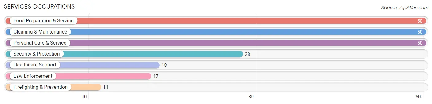 Services Occupations in Zip Code 73093