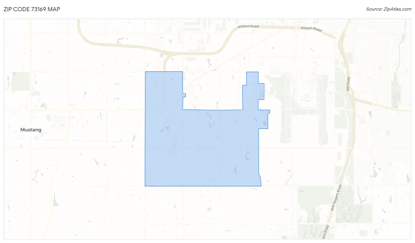 Zip Code 73169 Map