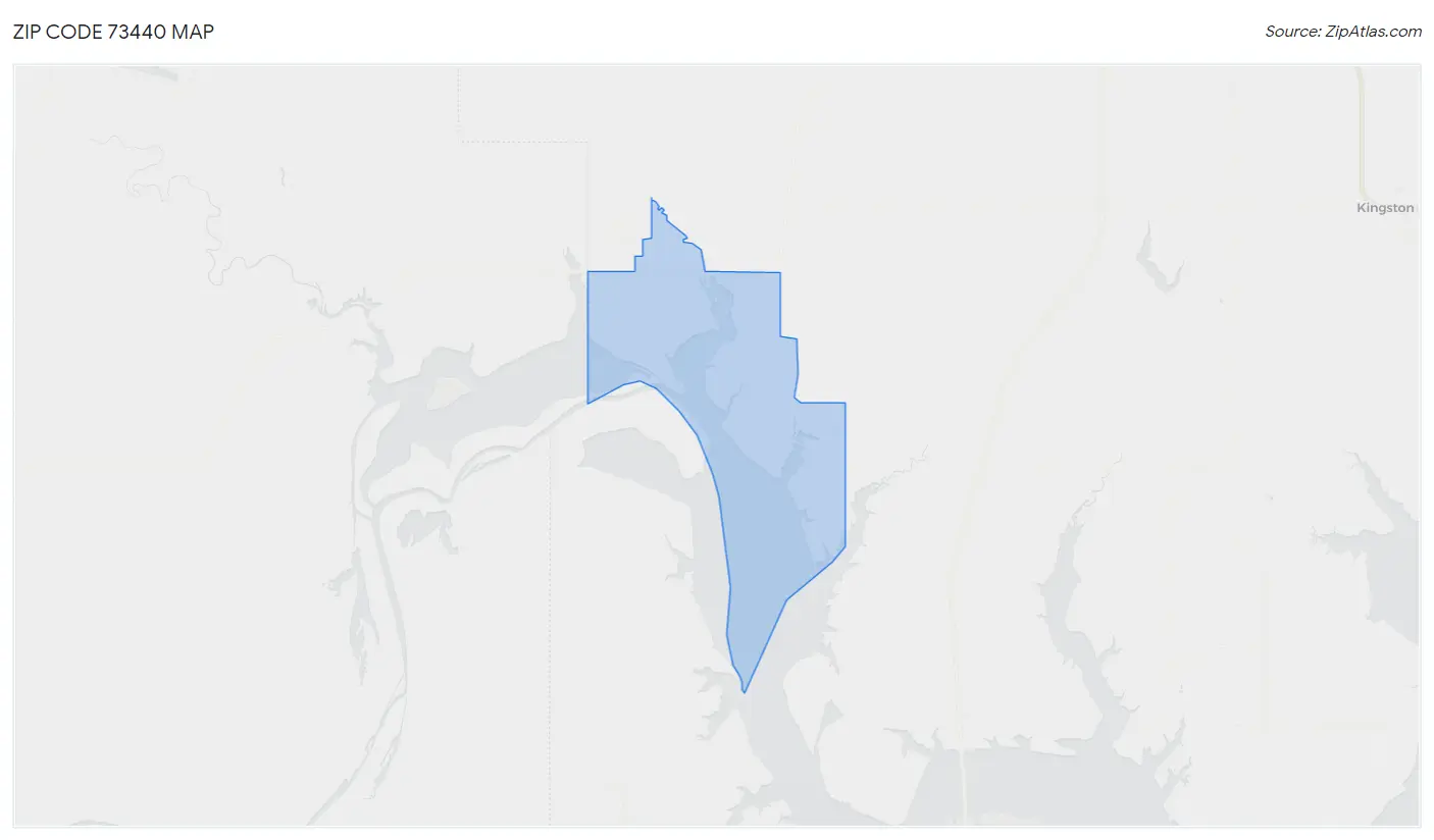 Zip Code 73440 Map