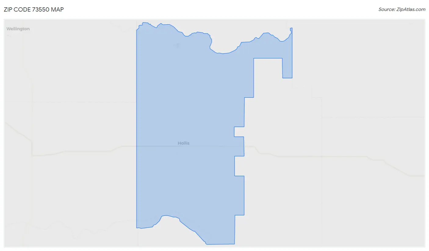 Zip Code 73550 Map