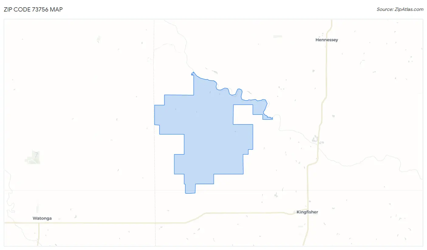 Zip Code 73756 Map