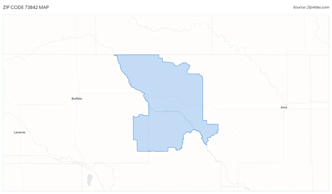 Zip Code 73842 Map