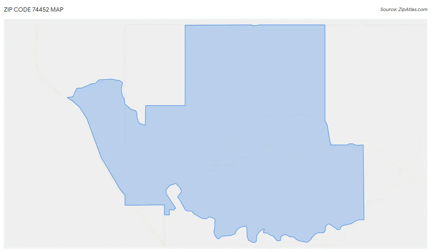 Zip Code 74452 Map