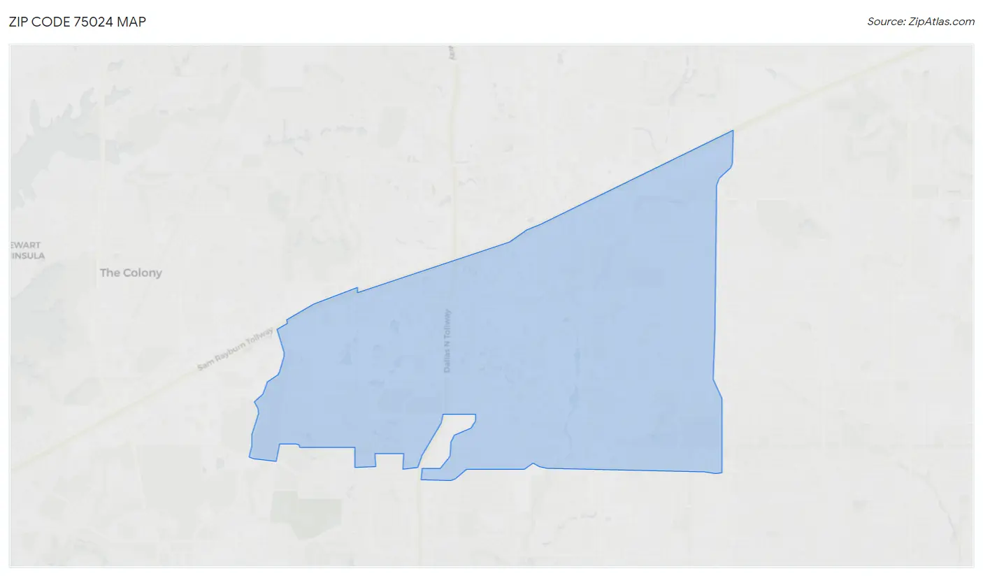 Zip Code 75024 Map