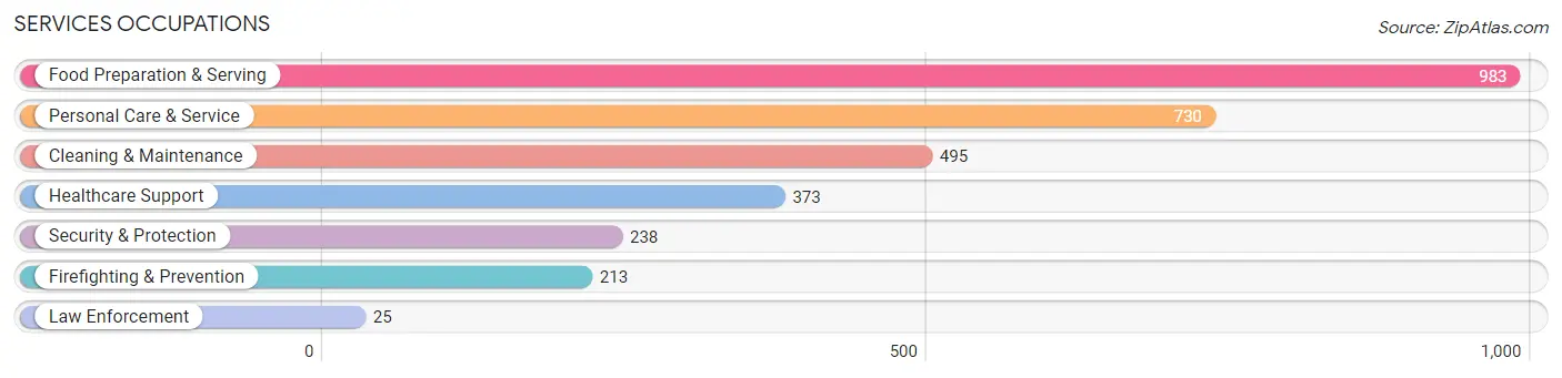 Services Occupations in Zip Code 75025