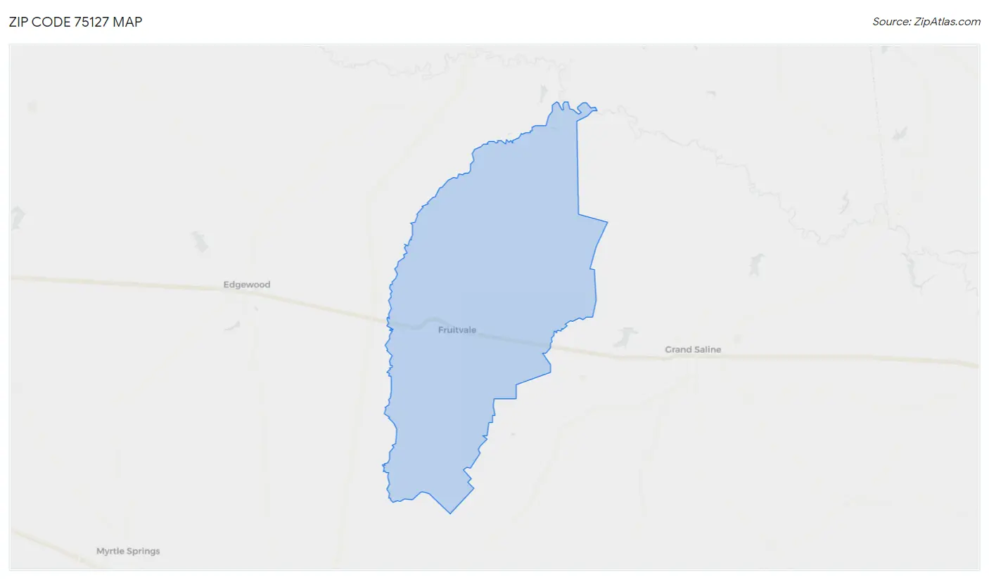 Zip Code 75127 Map