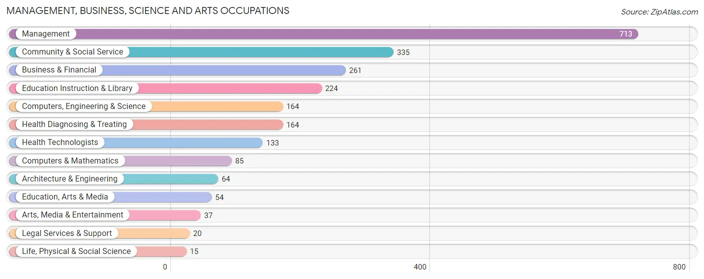 Management, Business, Science and Arts Occupations in Zip Code 75156