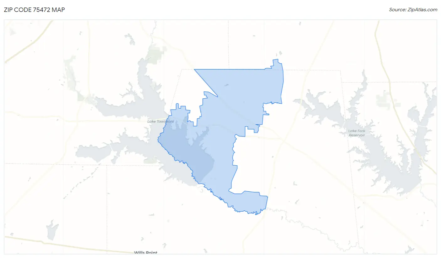 Zip Code 75472 Map