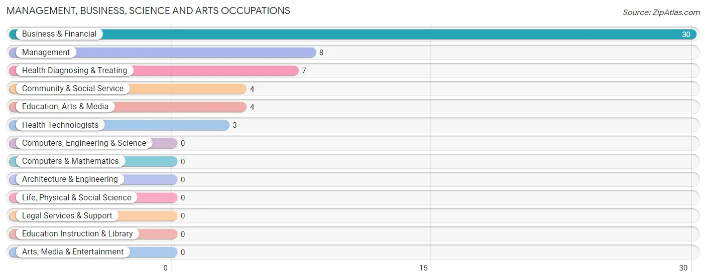 Management, Business, Science and Arts Occupations in Zip Code 75481