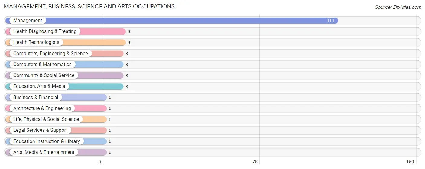 Management, Business, Science and Arts Occupations in Zip Code 75574