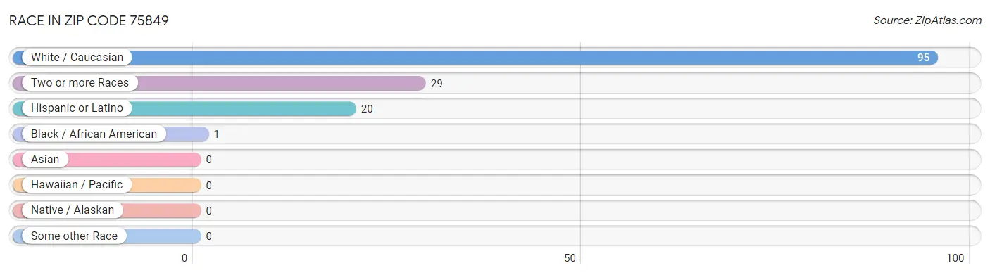 Race in Zip Code 75849