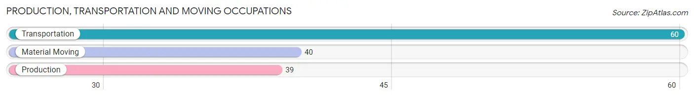 Production, Transportation and Moving Occupations in Zip Code 75938