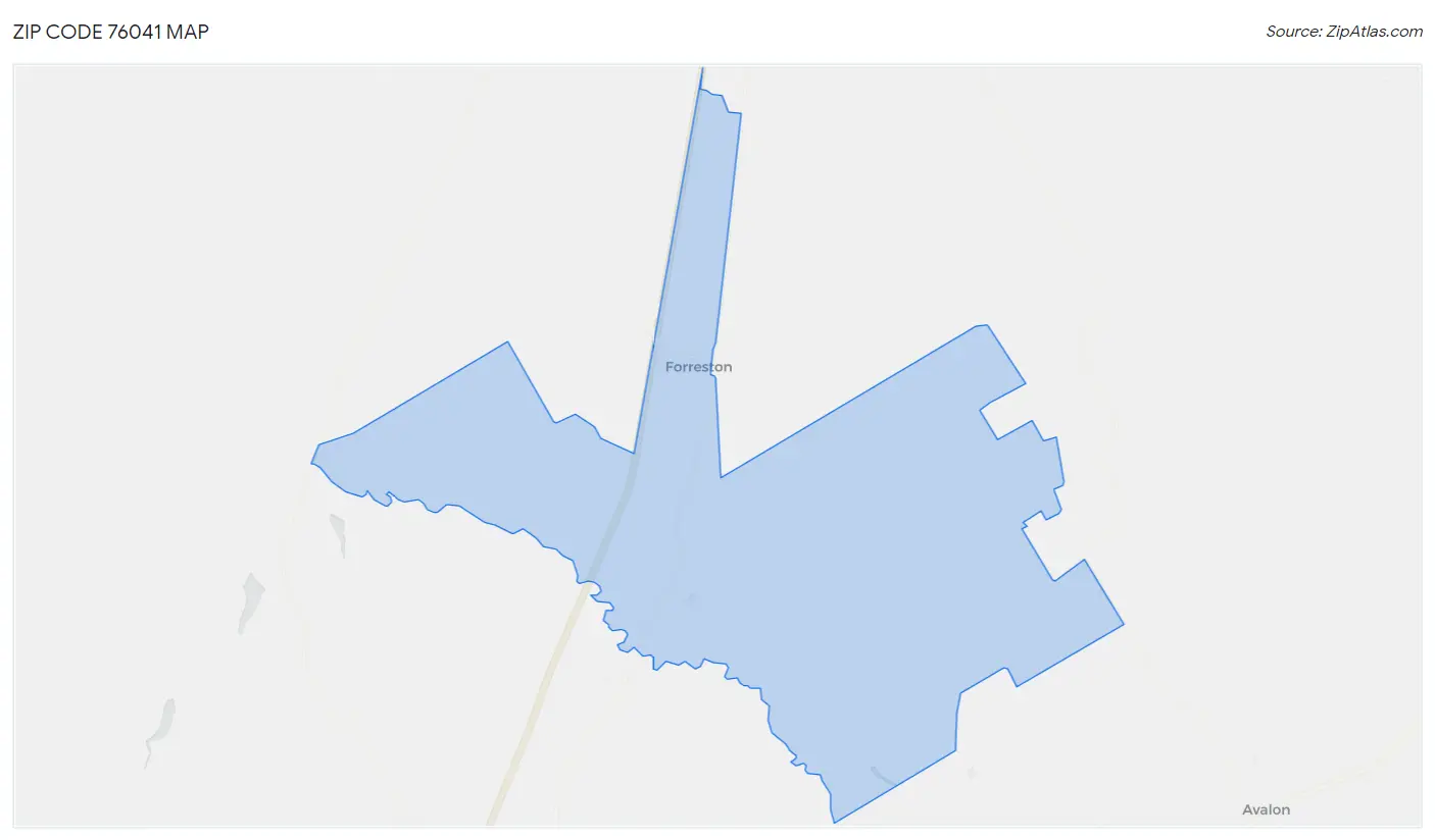 Zip Code 76041 Map