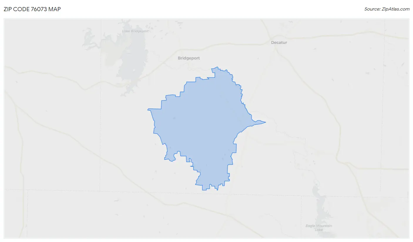 Zip Code 76073 Map