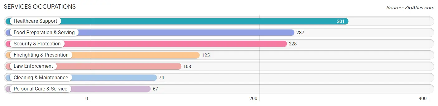 Services Occupations in Zip Code 76084