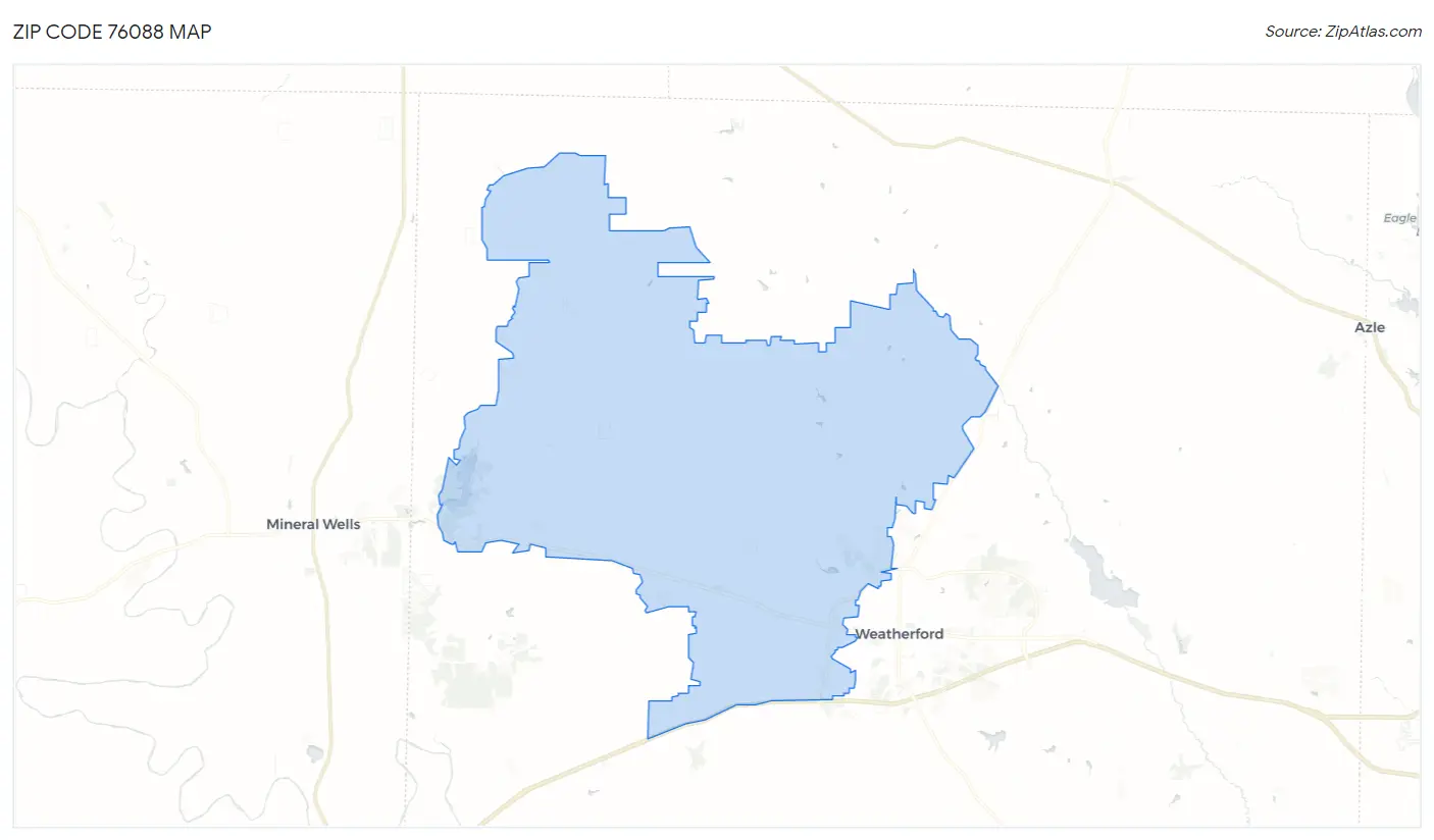 Zip Code 76088 Map