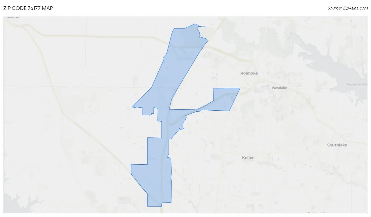 Zip Code 76177 Map