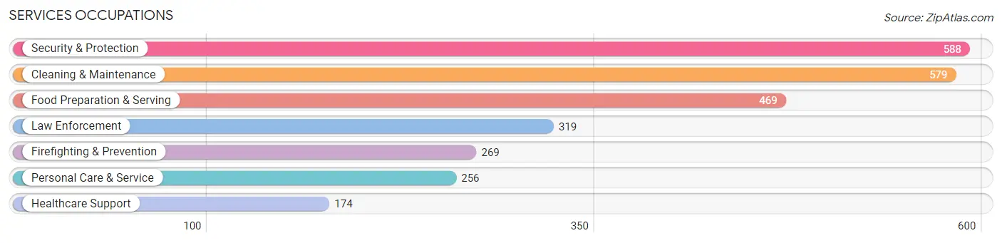 Services Occupations in Zip Code 76262