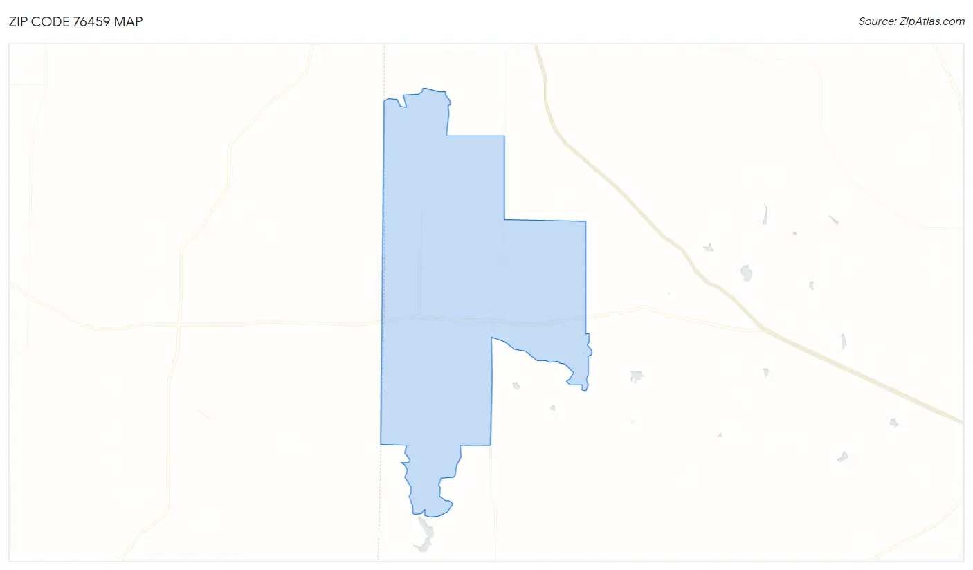 Zip Code 76459 Map