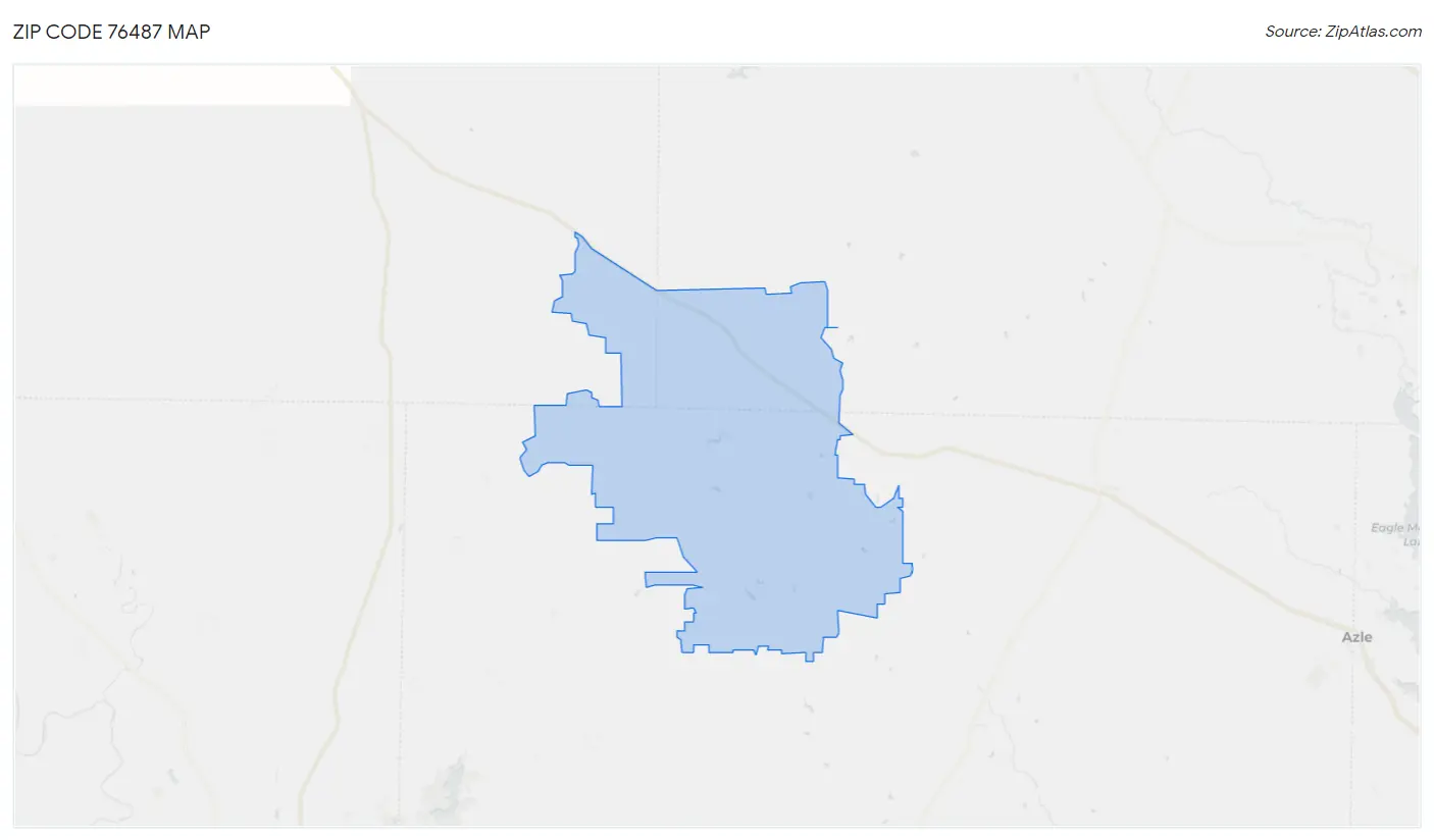 Zip Code 76487 Map