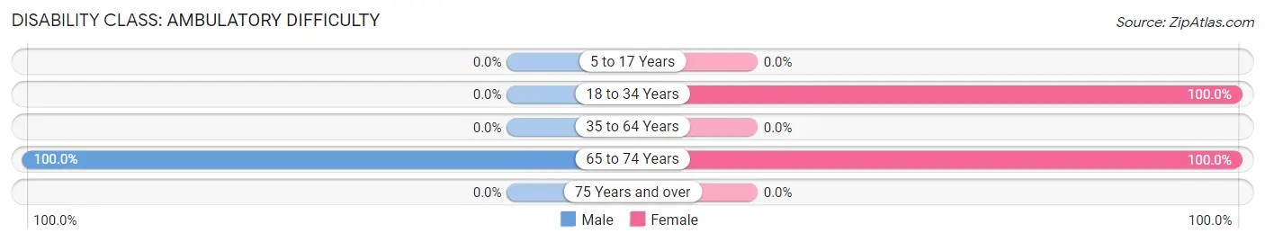 Disability in Zip Code 76573: <span>Ambulatory Difficulty</span>