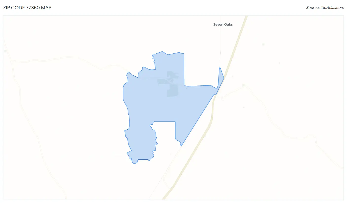 Zip Code 77350 Map