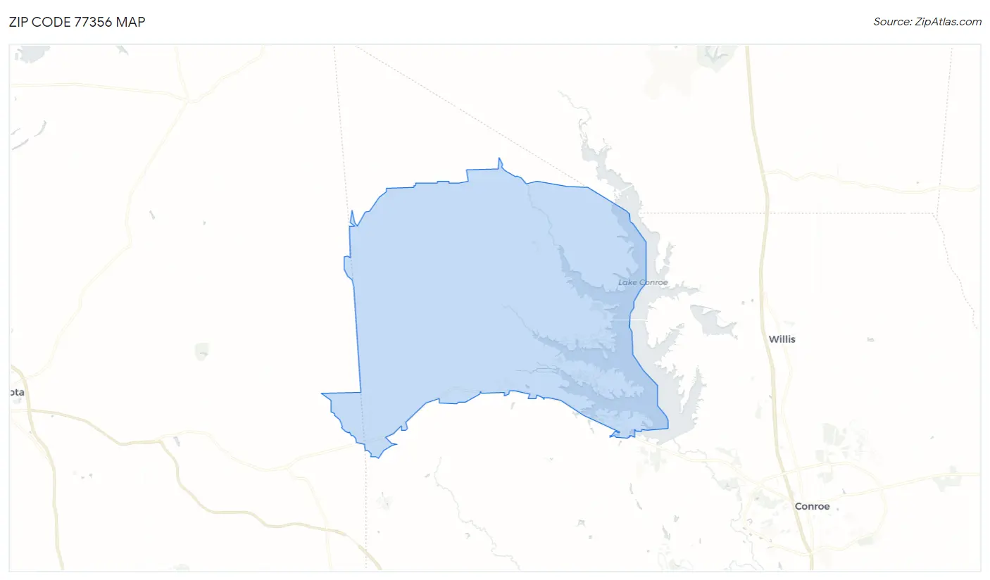 Zip Code 77356 Map