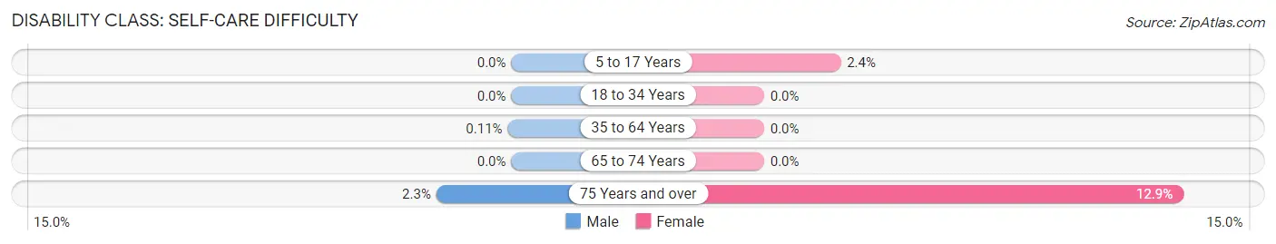 Disability in Zip Code 77382: <span>Self-Care Difficulty</span>