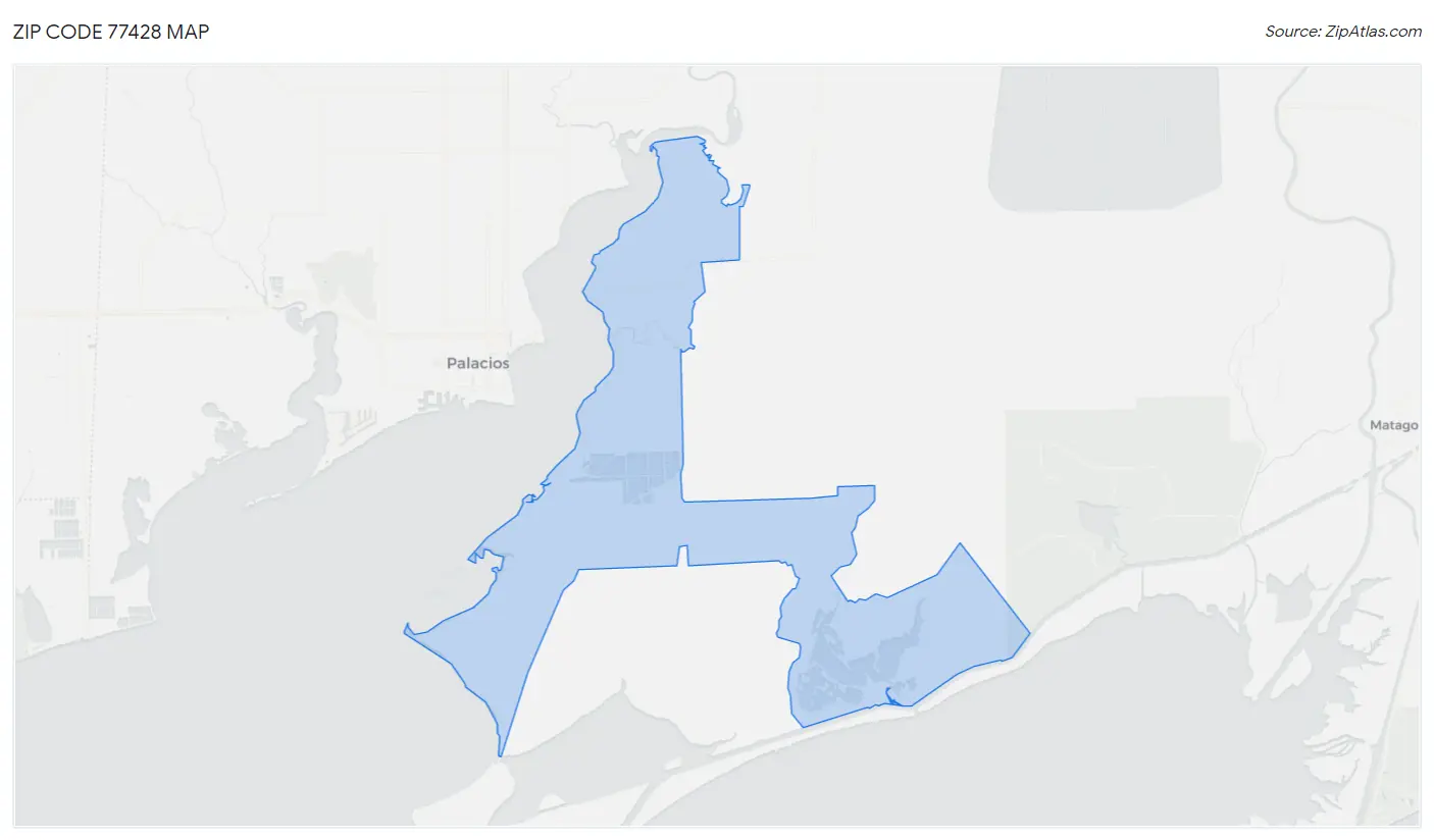 Zip Code 77428 Map