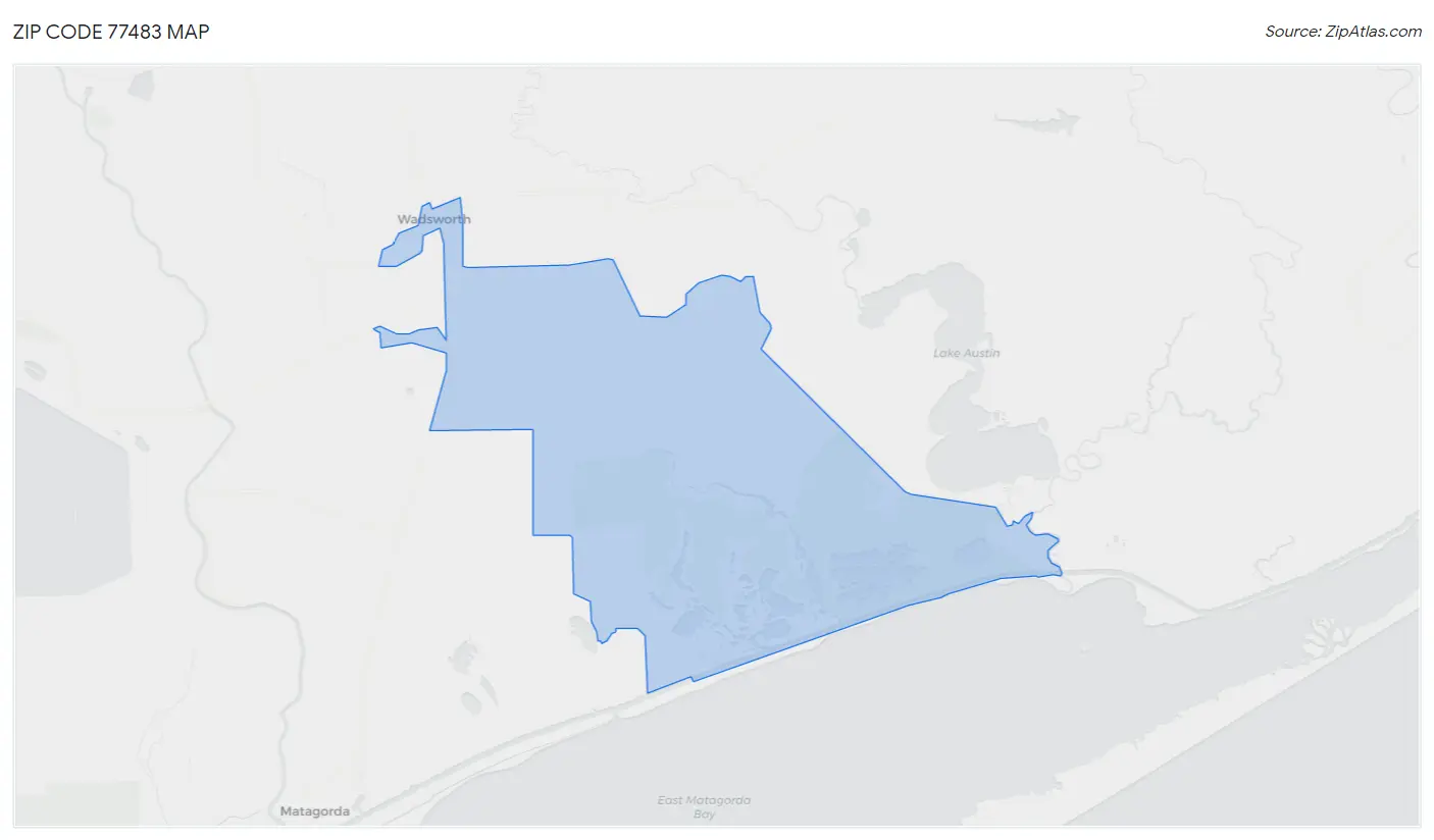 Zip Code 77483 Map