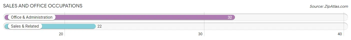 Sales and Office Occupations in Zip Code 77629