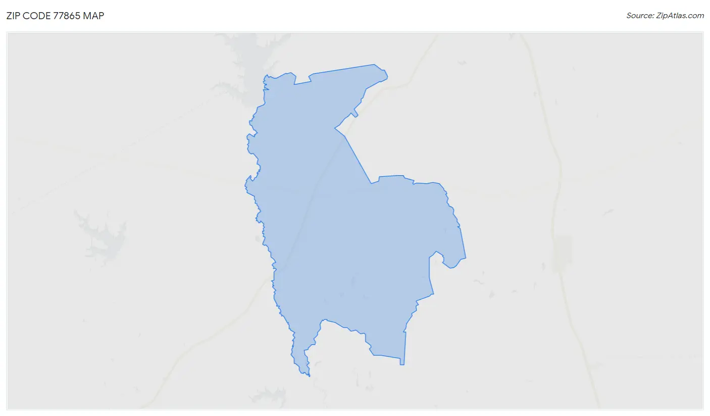 Zip Code 77865 Map